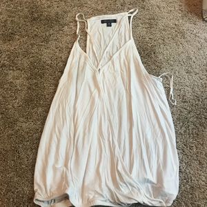 Crossover tank top with accent straps